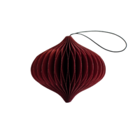 Classic Red Paper Jewel Ornament H8.5cm