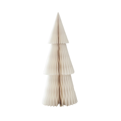 Deluxe Tree Tall Standing Ornament Off-White